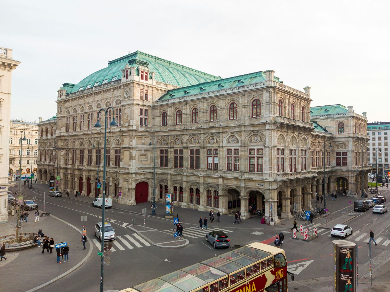 De Staatsoper en de boulevards van Wenen